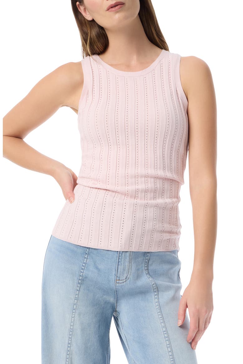 Dot Pointelle Stitch Sweater Tank, Main, color, CALCITE