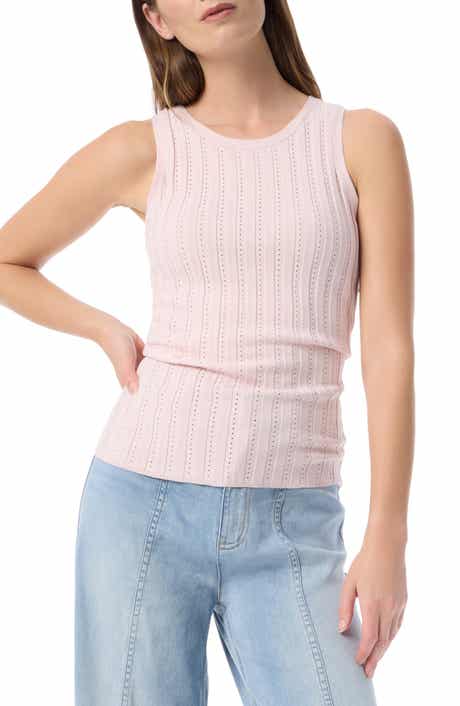 DO by Dee Ocleppo Dot Pointelle Stitch Sweater Tank