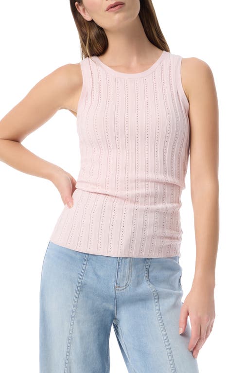 Do By Dee Ocleppo Dot Pointelle Stitch Sweater Tank In Calcite