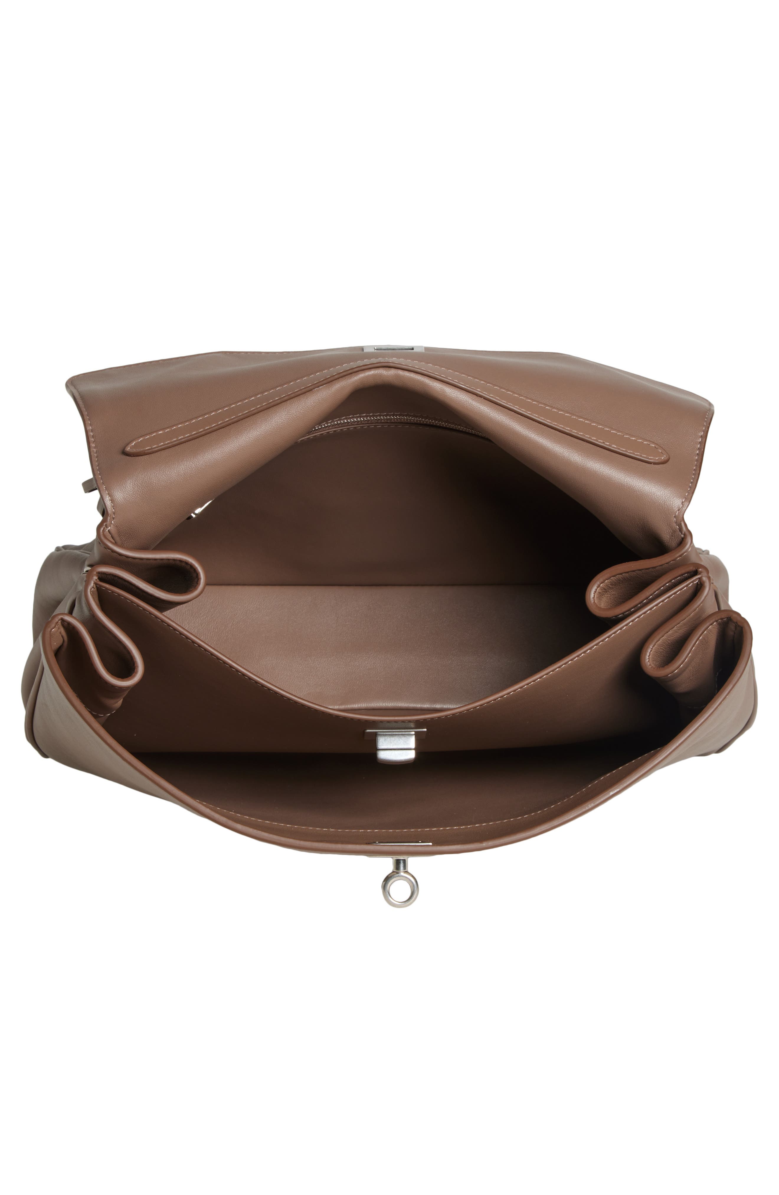 Balenciaga Medium Rodeo Leather Handbag, Alternate, color, 2509 Taupe