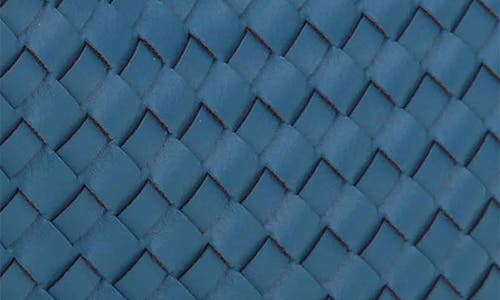 Emperia Libby Diamond Weave Twist Handle Shoulder Bag In Teal