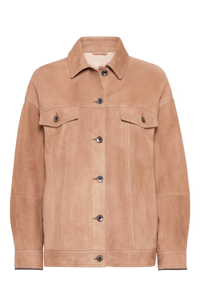 Brunello Cucinelli Couture suede jacket, Main, color, 