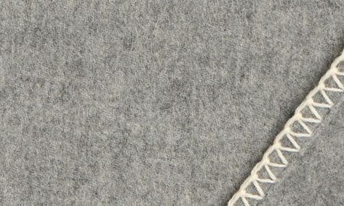 Next Wool & Cashmere Blend Throw Blanket In Grey
