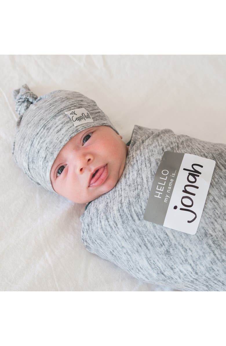 Copper Pearl Welcome Baby Hat & Swaddle Set, Alternate, color, 