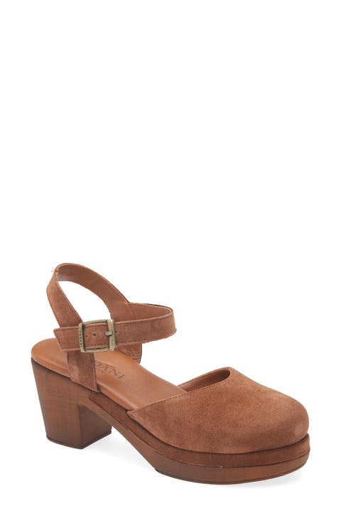 Warner Ankle Strap Platform Clog (Women)