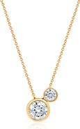 Crislu Brilliant 2-Stone Pendant Necklace