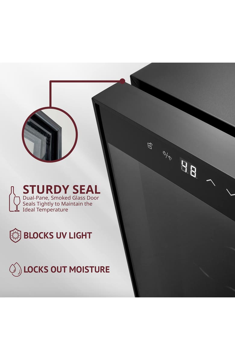 Schmecke 10 Bottle Thermoelectric Wine Cooler, Alternate, color, Black