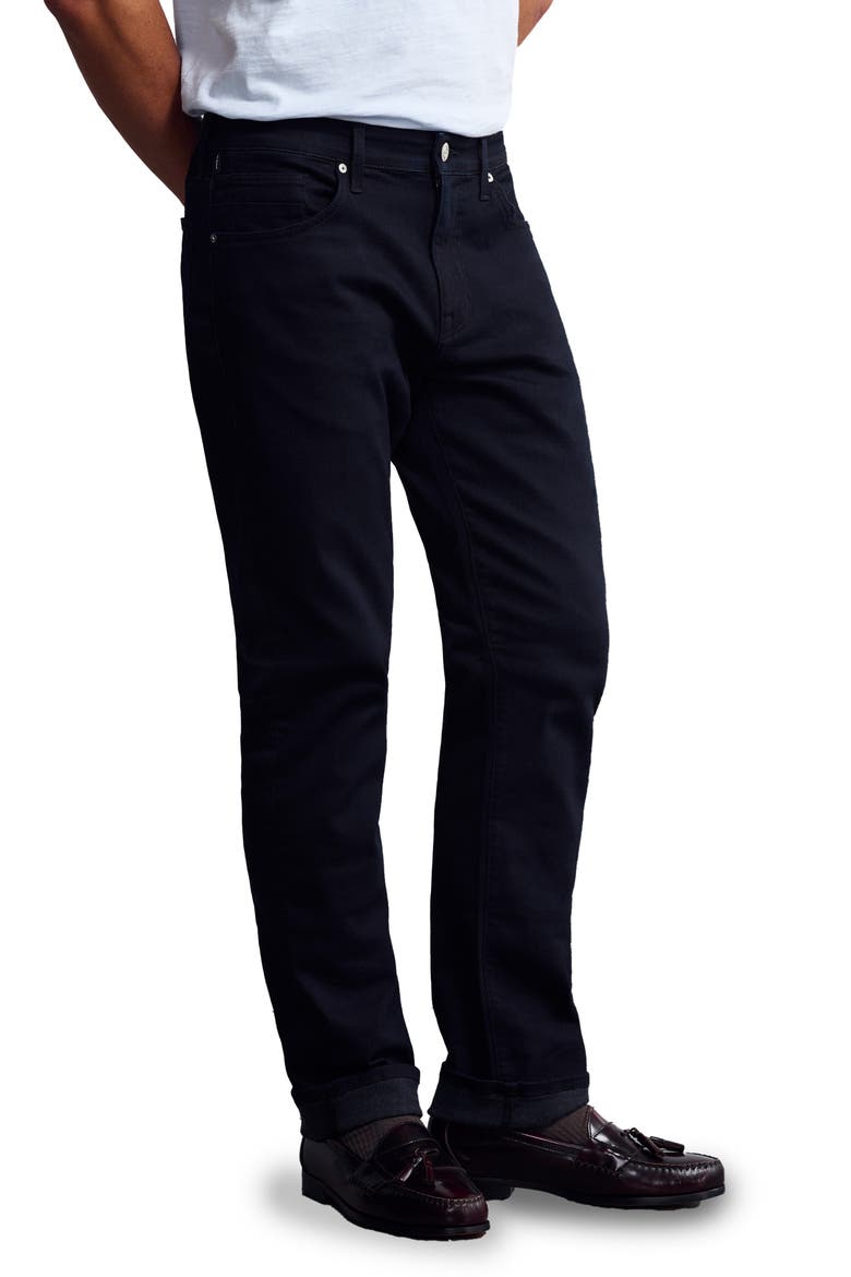 Bridge Straight Leg Jeans, Alternate, color, BLUE BLACK DENIM