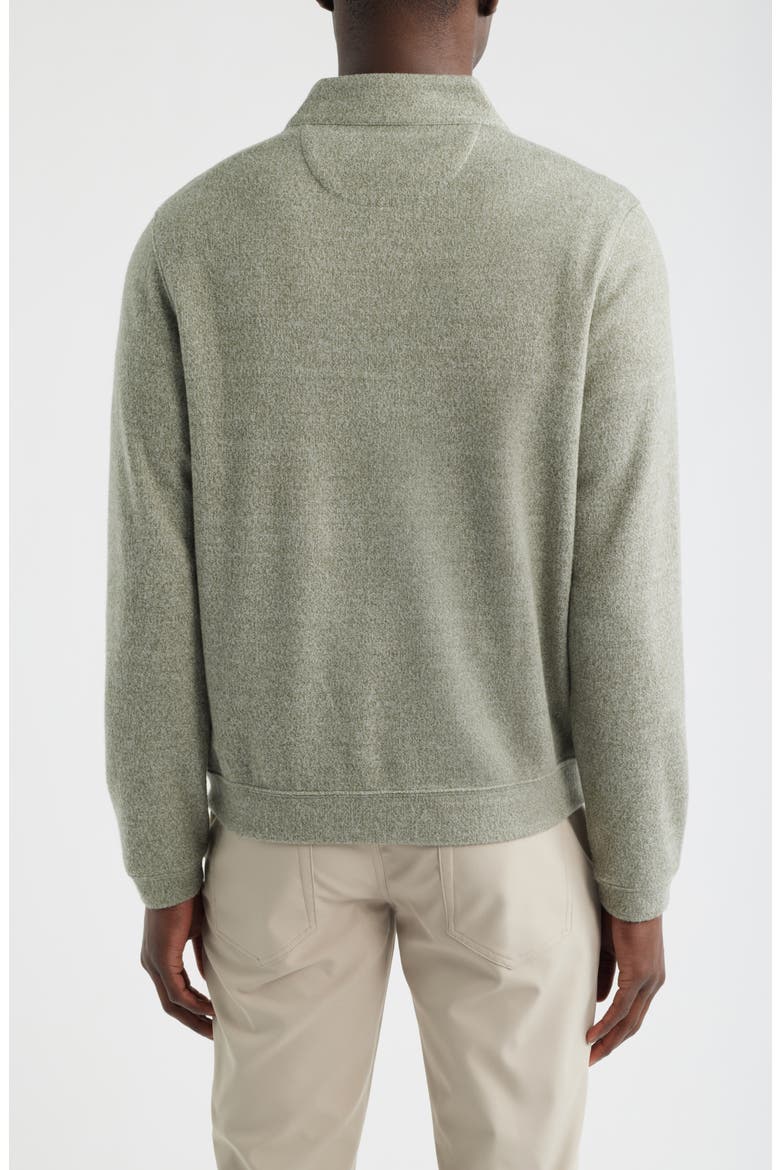Marled Sweater Knit Quarter Zip Pullover, Alternate, color, AGAVE