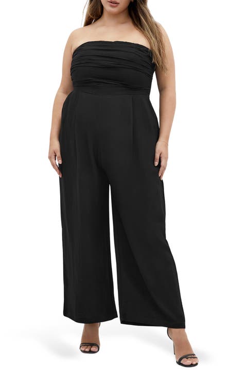 Jessa Strapless Jumpsuit (Plus)