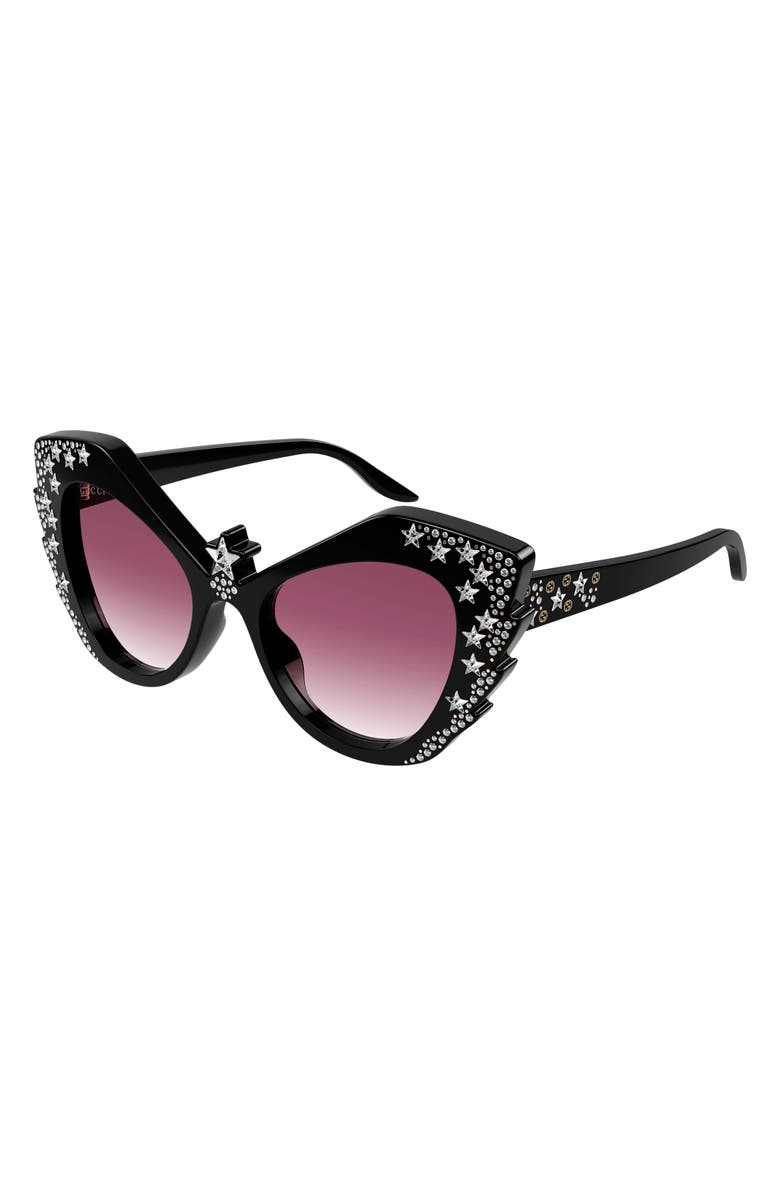 Gucci 52mm Cat Eye Sunglasses, Main, color,