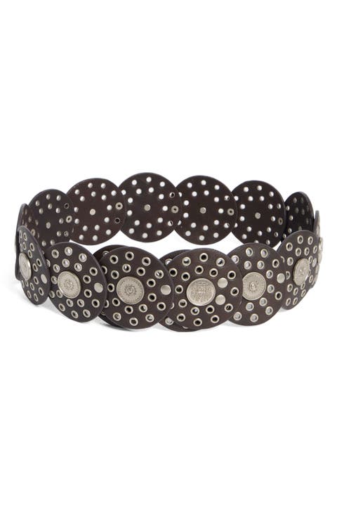 Concho Grommet Disc Belt