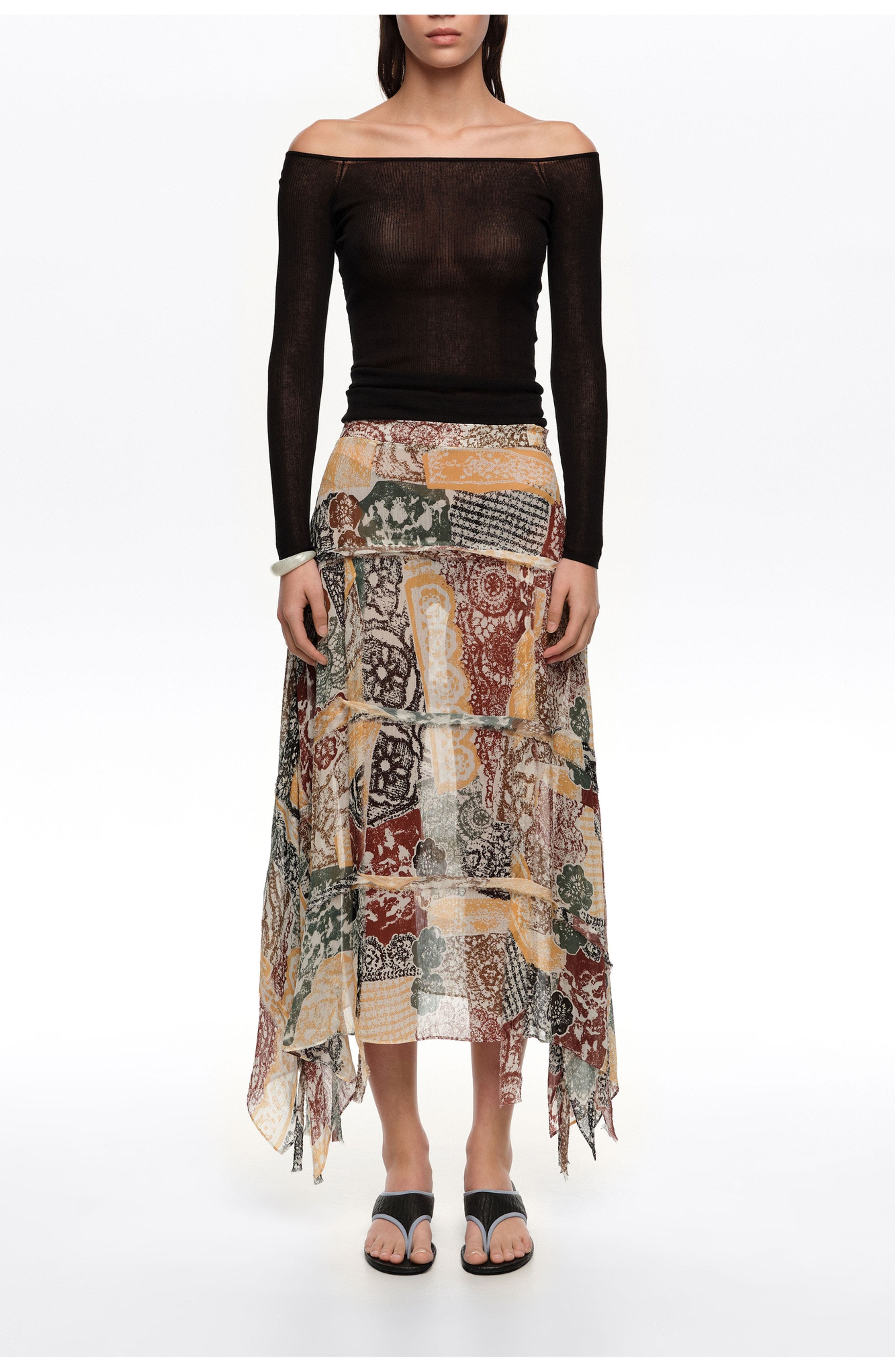 selected LACE PRINT IVORY
