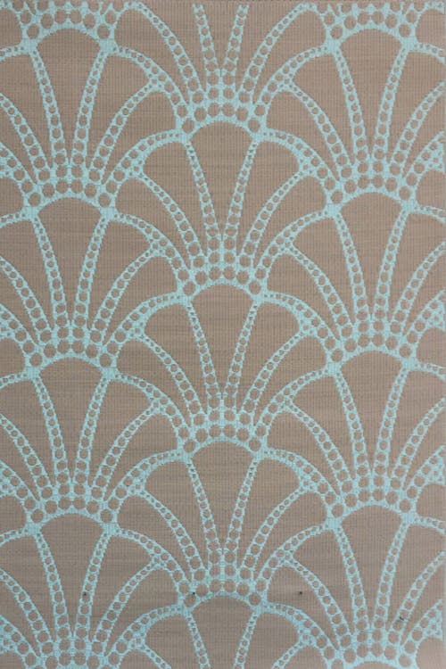 Mad Mats Scallop Cool Aqua Rug