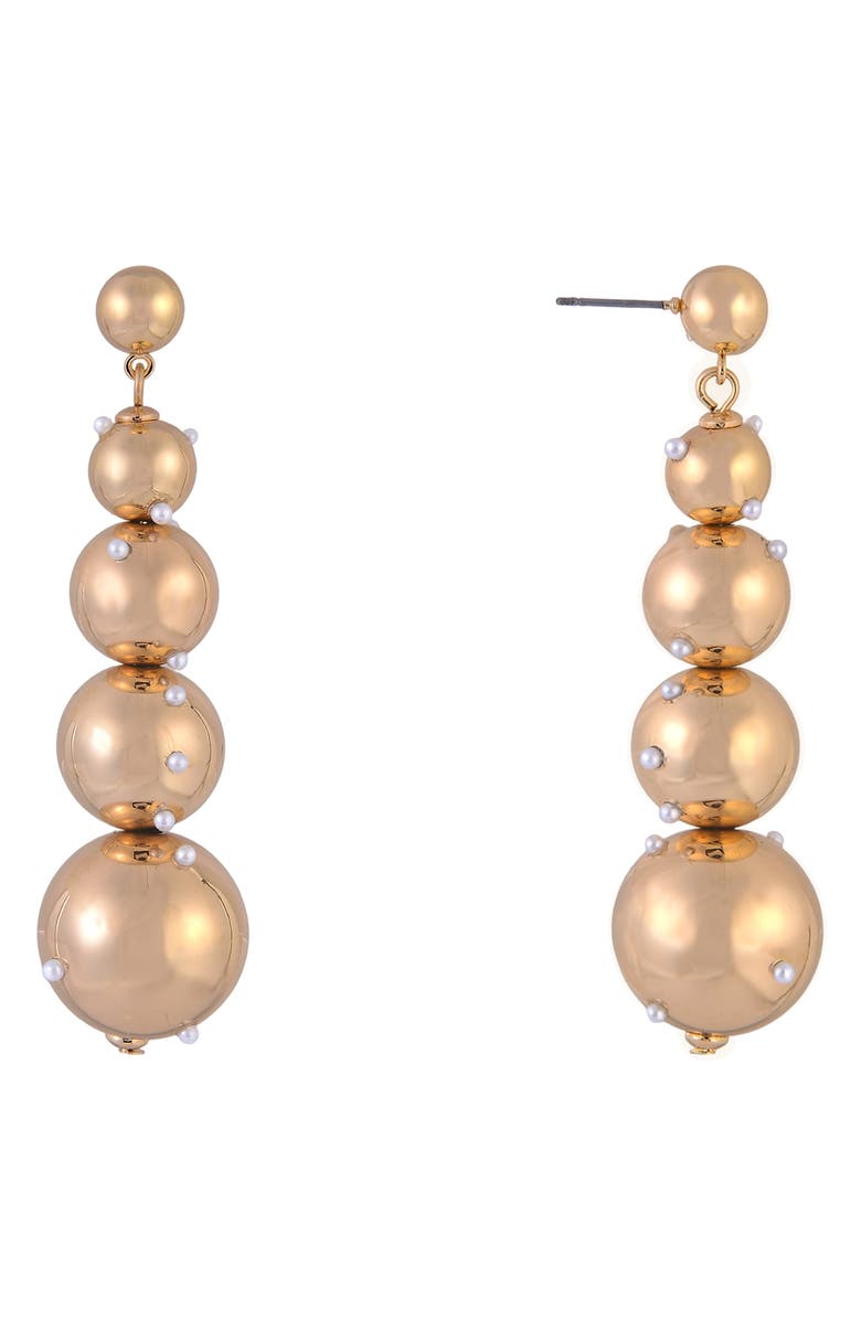 Laundry by Shelli Segal Crystal Bead Drop Earrings, Alternate, color,
