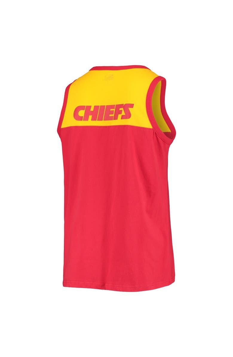 STARTER Men's Starter Red/Gold Kansas City Chiefs Team Touchdown Fashion Tank Top, Alternate, color, Red