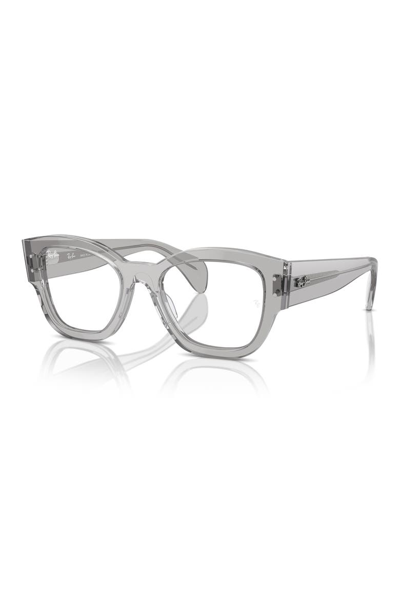 Jorge 52mm Square Optical Glasses, Alternate, color, TRANSPARENT GREY