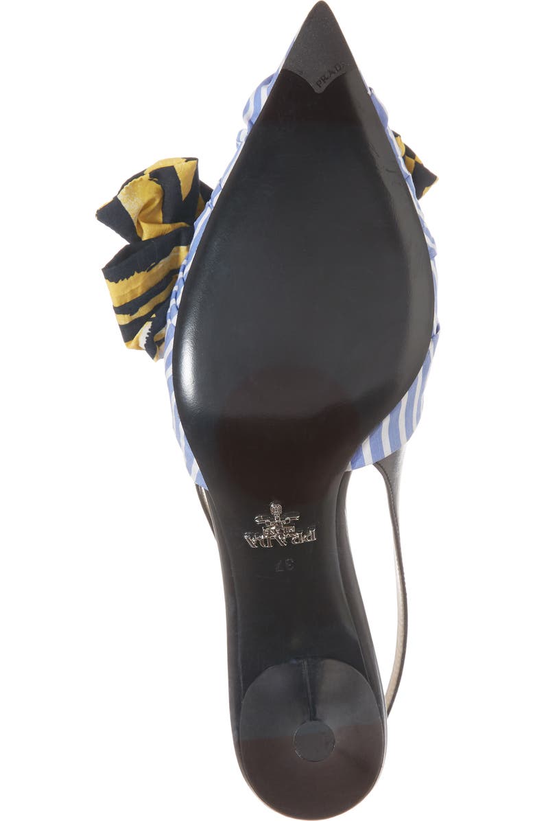Prada Bow Pointy Toe Pump, Alternate, color,