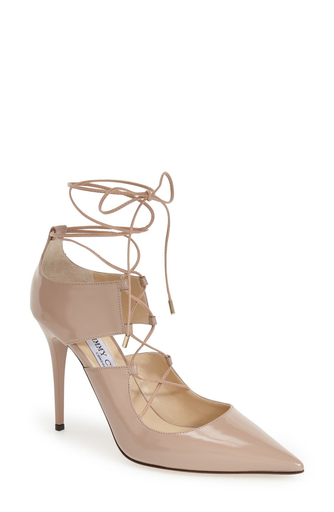 'Hoops' Pump, Main, color, BALLET PINK LEATHER