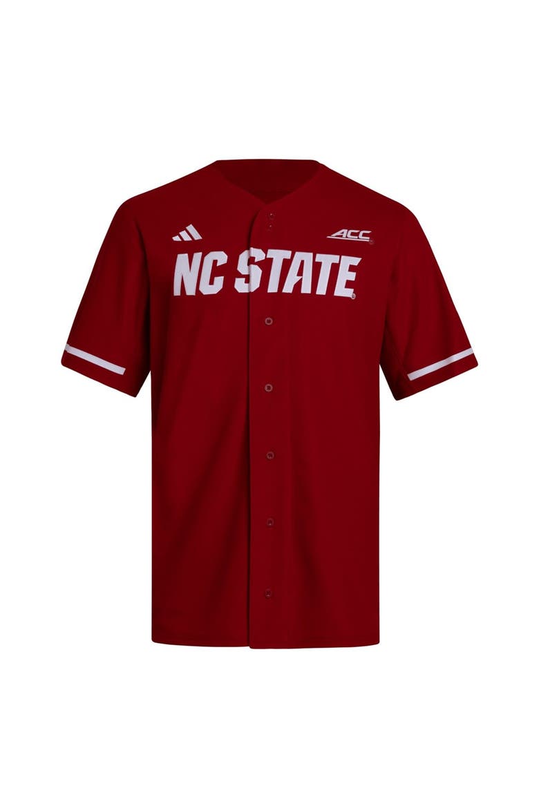 Men's adidas  Red NC State Wolfpack Replica Baseball Jersey, Alternate, color, Red