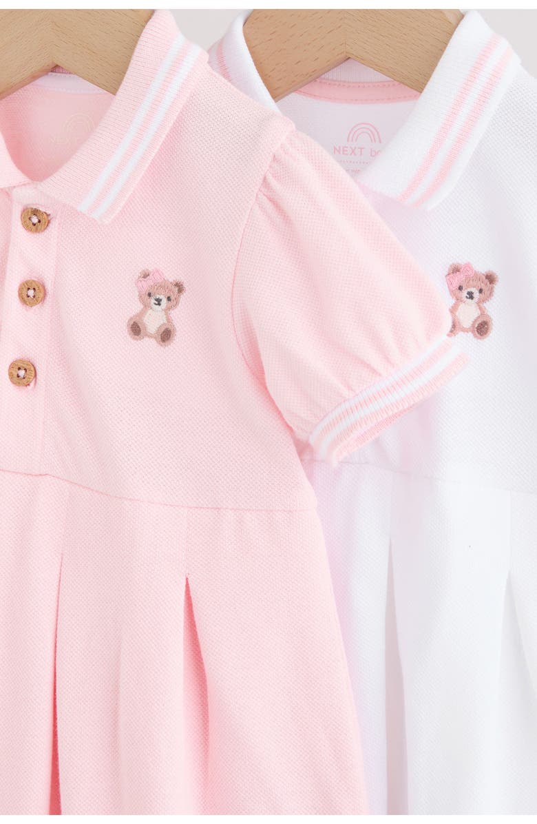 NEXT Kids' Set of 2 Assorted Tennis Dresses, Alternate, color, Pink/ White