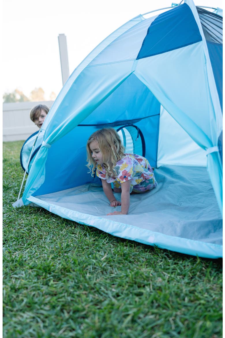 Cool Blue Play Tent with Tunnel, Alternate, color, BLUE