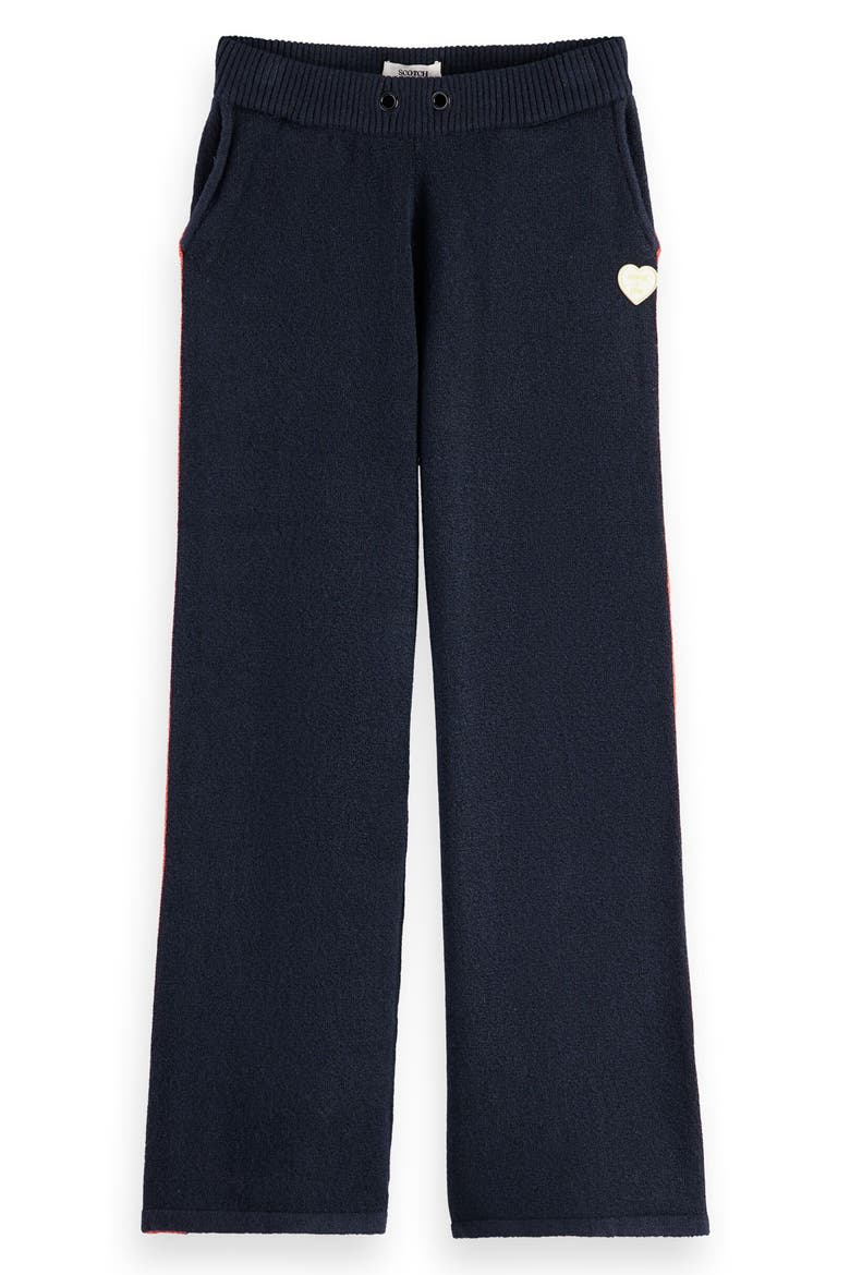 Kids' Side Stripe Knit Sweatpants, Main, color, SKY CAPTAIN
