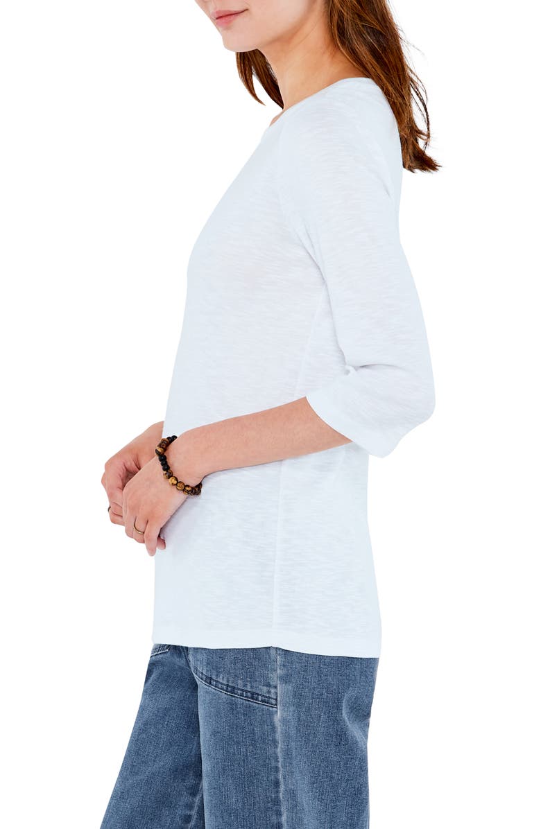 NZT by NIC+ZOE Boatneck T-Shirt, Alternate, color, Paper White