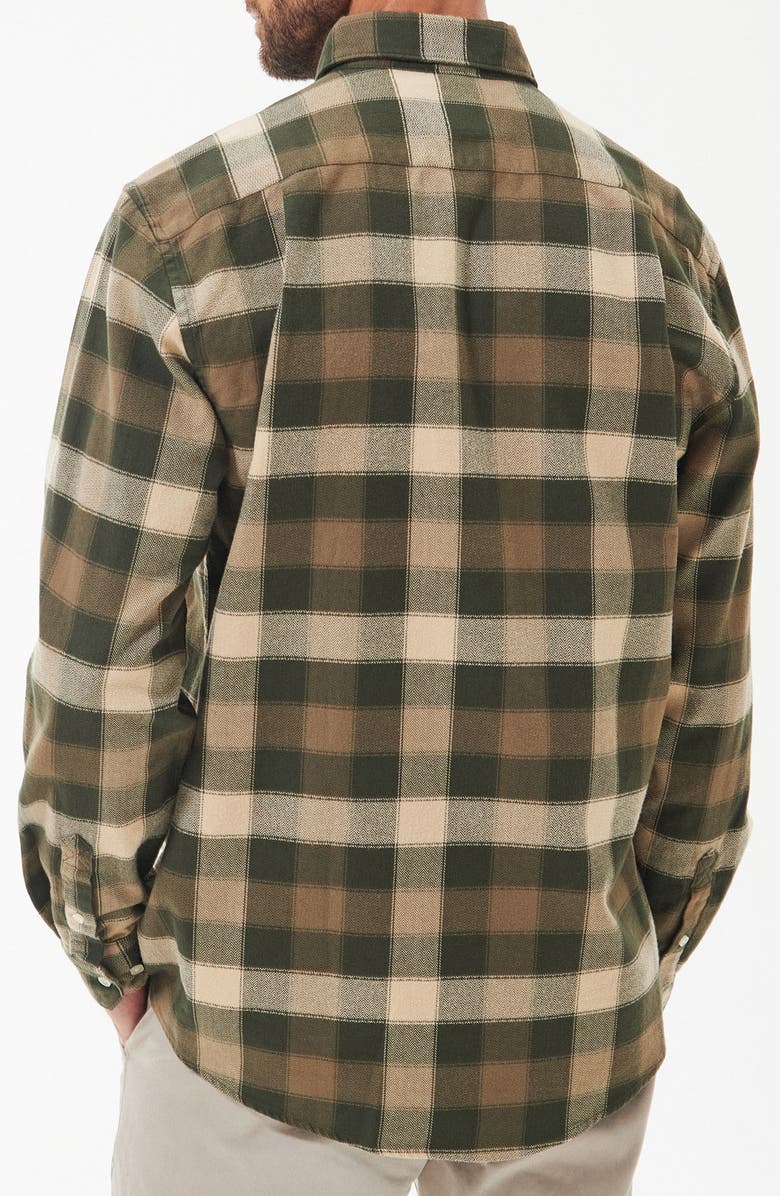 Barbour Damfield Plaid Cotton Button-Up Shirt, Alternate, color,