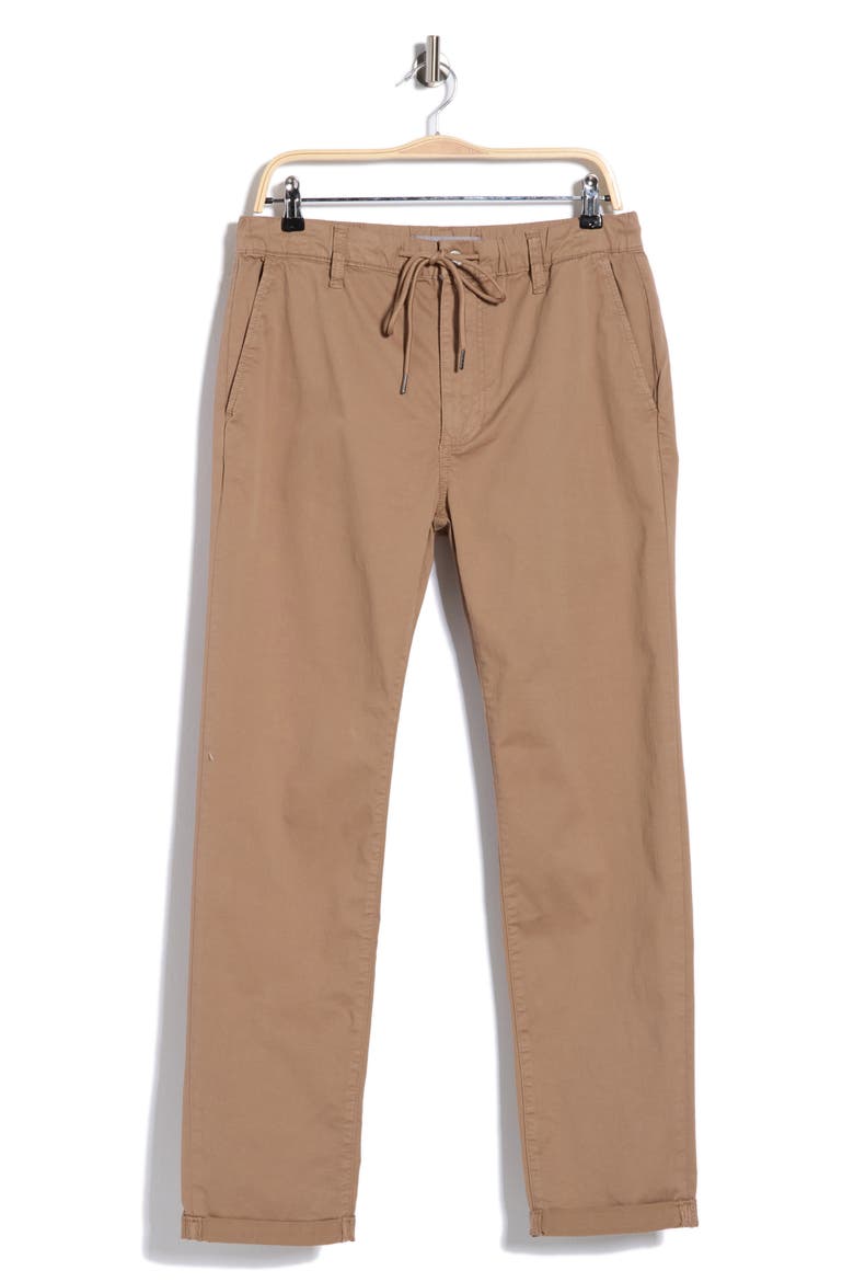 Casual Chino Drawstring Pants, Alternate, color, SEPIA