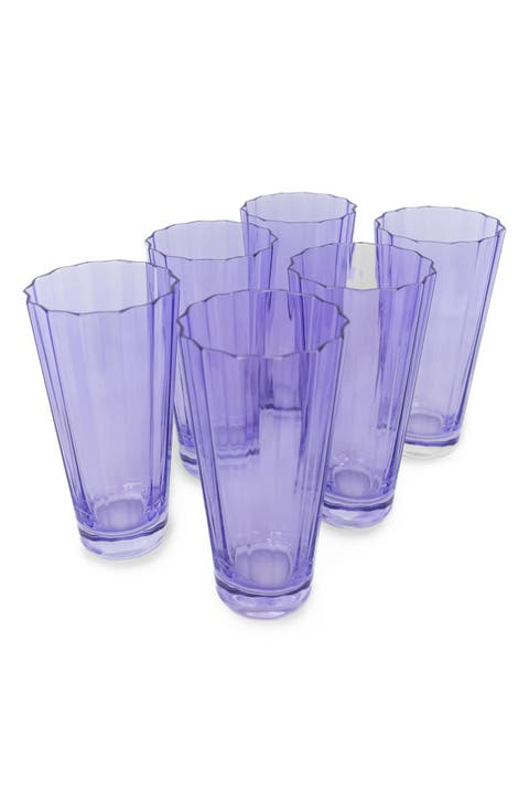 Sunday Set of 6 Highball Glasses