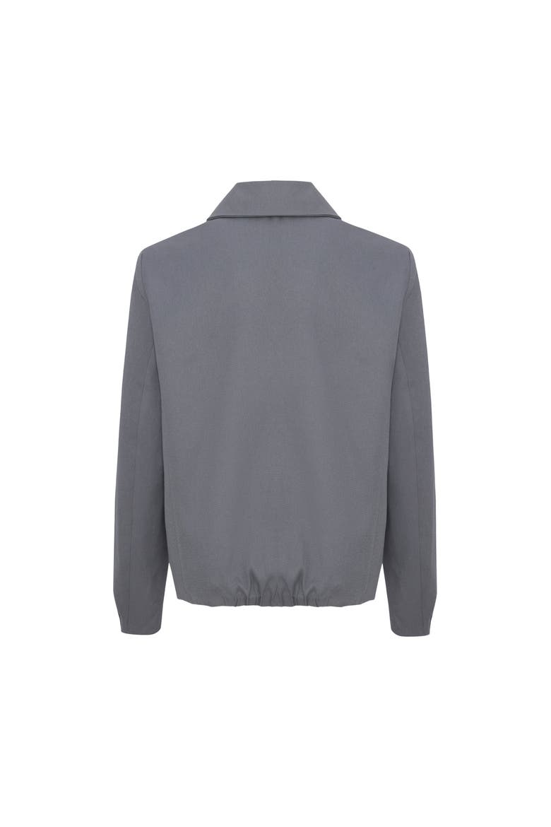 Pure Cotton Puffer Gabardine Jacket, Alternate, color, Grey