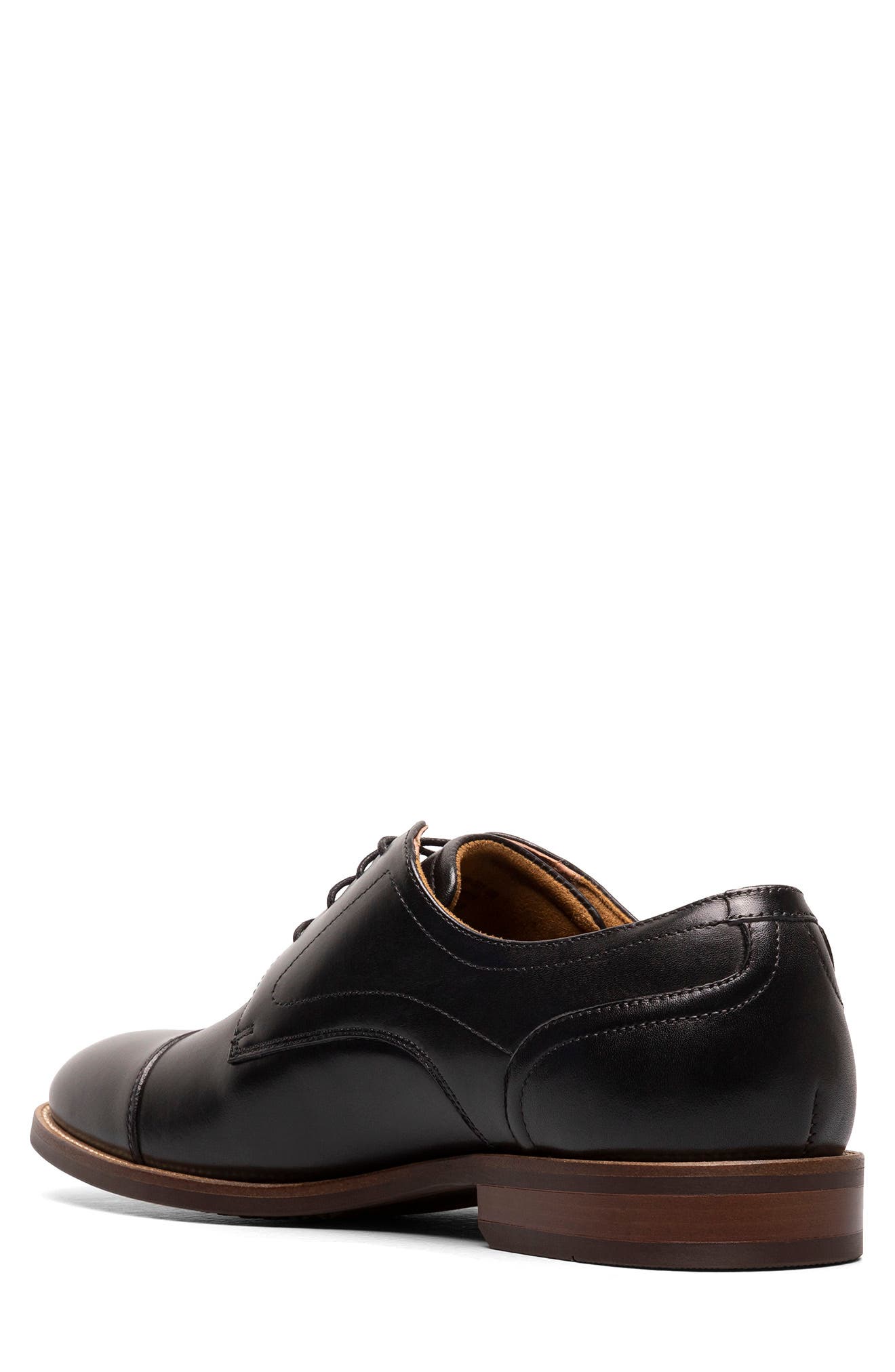 Florsheim Rucci Cap Toe Derby, Alternate, color, Black