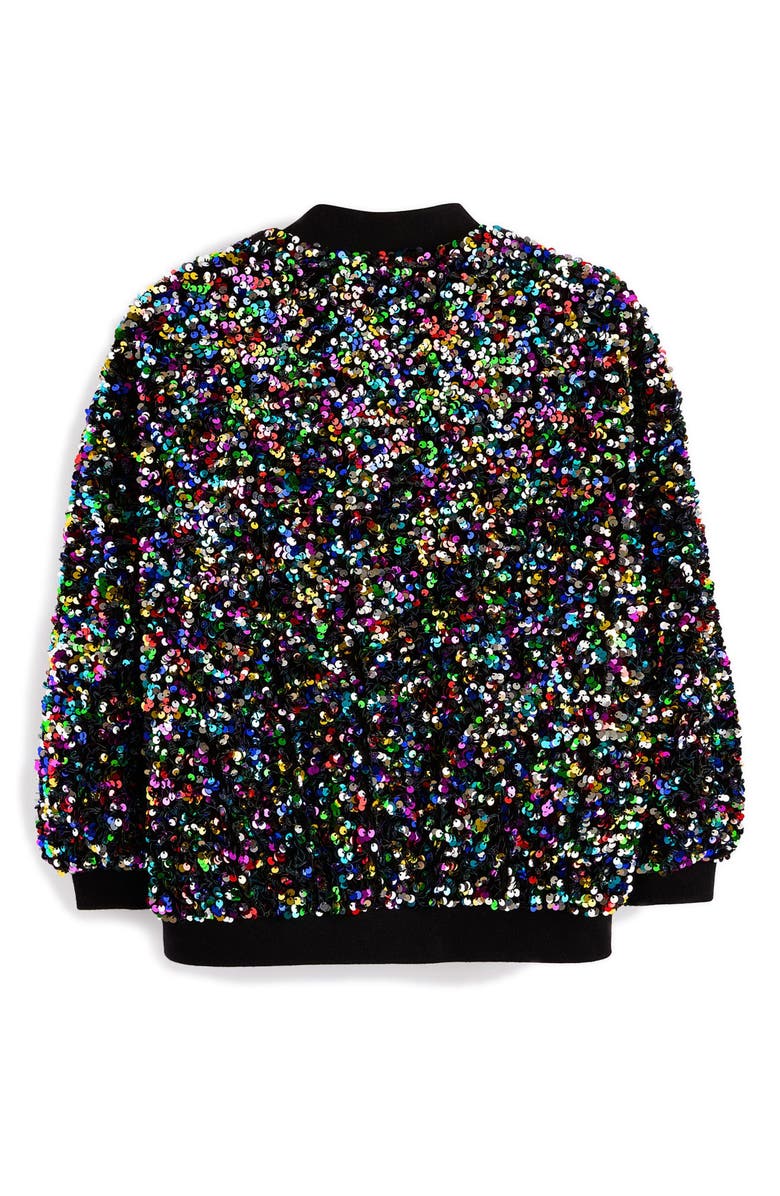 NEXT Kids' Sequin Bomber Jacket, Alternate, color,