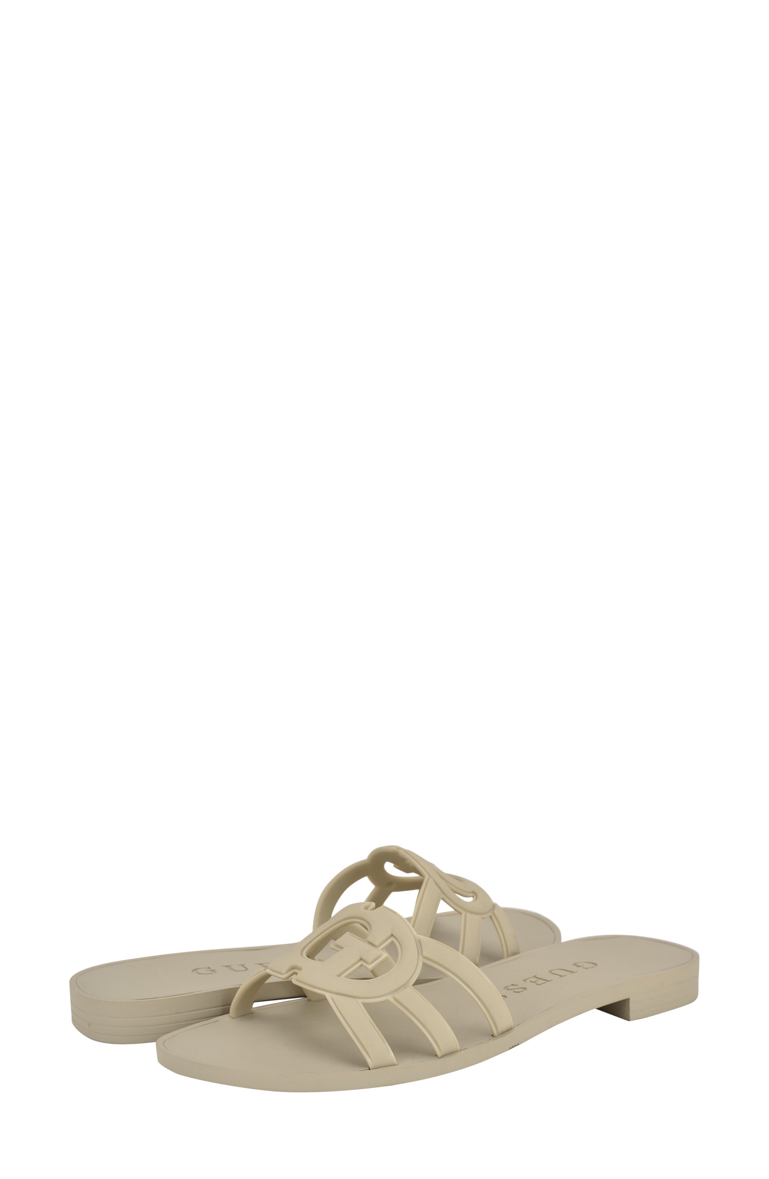 Elyho Jelly Slide Sandal, Alternate, color, IVORY 150
