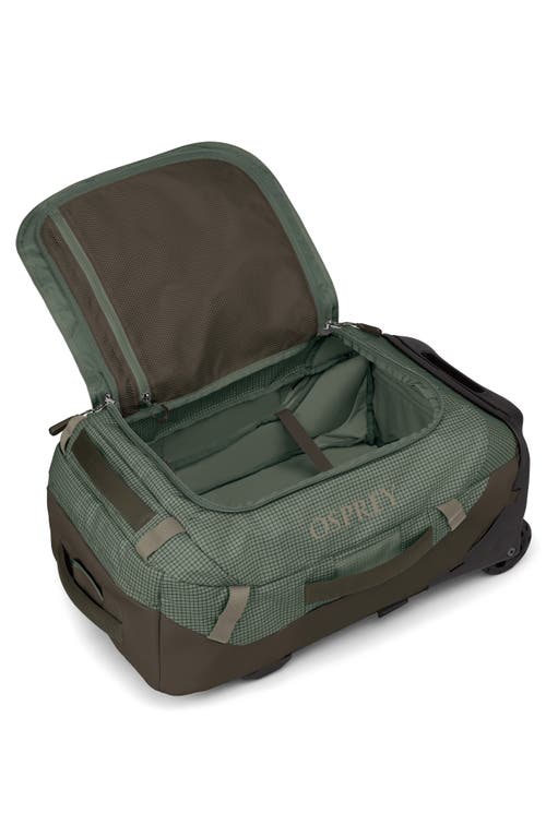 Osprey Transporter 40-liter Duffle Wheeled Carry-on Luggage In Pine Leaf/earl Grey