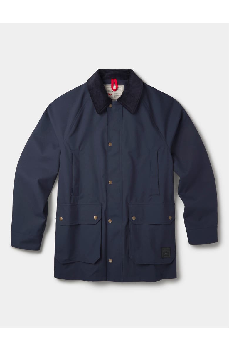 Aubin Derwent Long Sleeve Collared Barn Jacket, Alternate, color, Navy