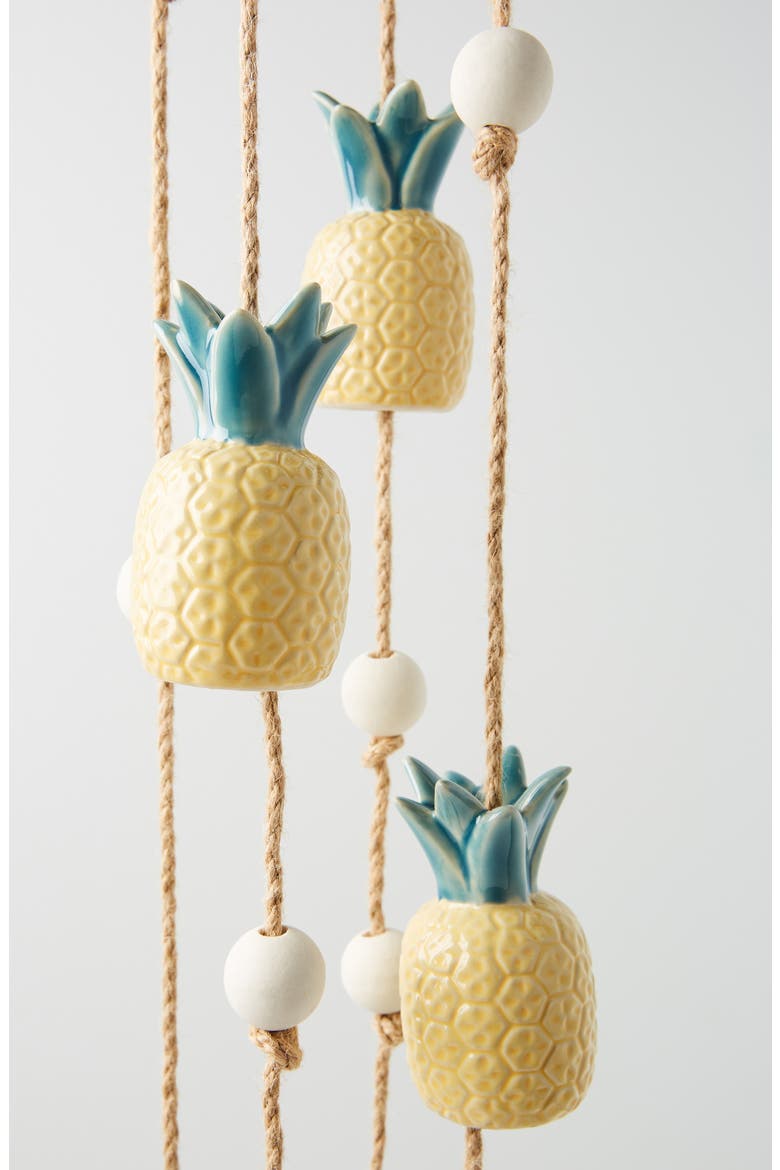 Anthropologie Pineapple Wind Chime, Alternate, color, YELLOW