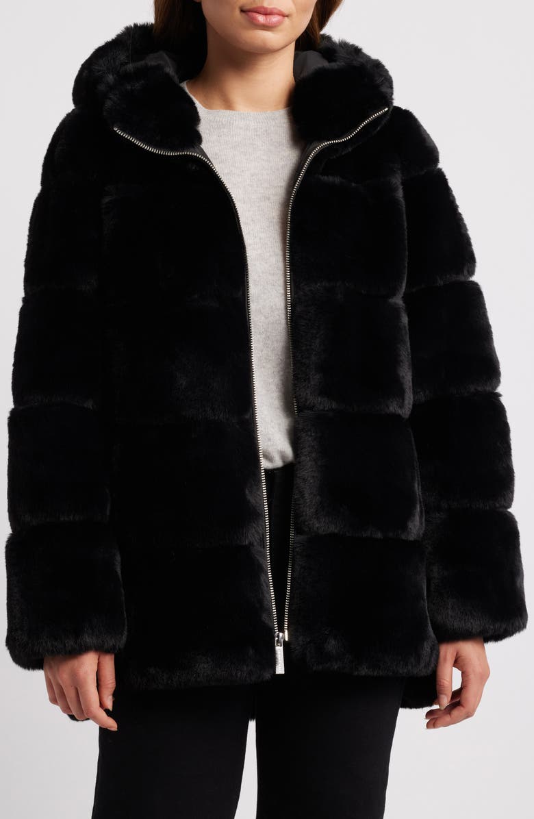Michael Kors Faux Fur Jacket, Alternate, color,
