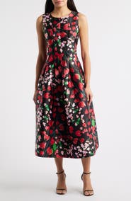 Julia Jordan Floral Midi Dress
