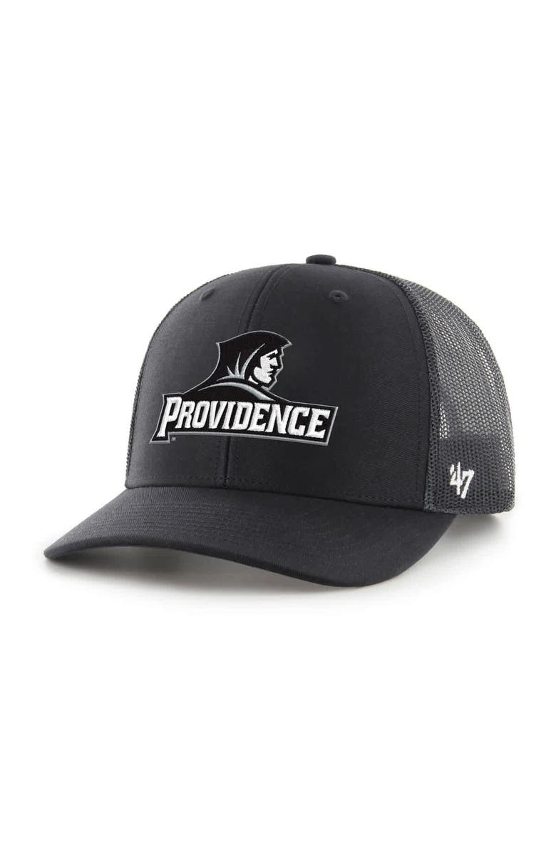 '47 Men's '47 Black Providence Friars Trucker Adjustable Hat, Main, color,
