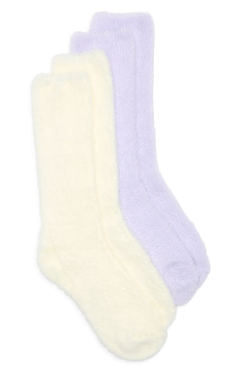 Honeydew Cloud Heaven 2-Pack Crew Socks, Main, color, Lavender Ice