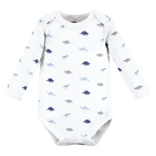 Hudson Baby Cotton Long-sleeve Bodysuits 3-pack In Multi