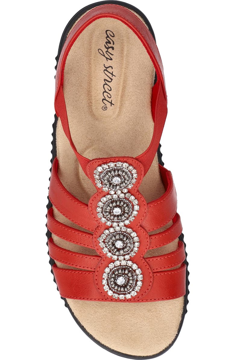 EASY STREET Samira Embellished Sandal, Alternate, color, Red