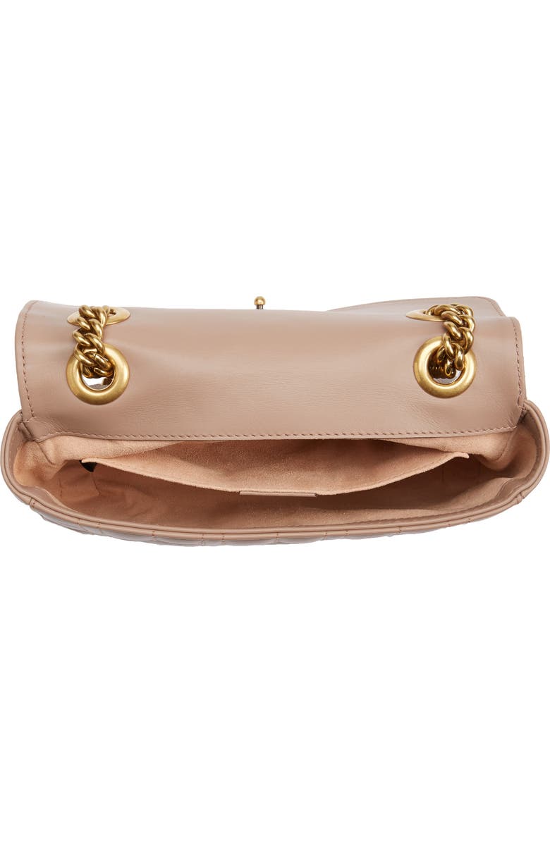 Gucci Mini GG Marmont 2.0 Imitation Pearl Logo Matelassé Leather Shoulder Bag, Alternate, color,