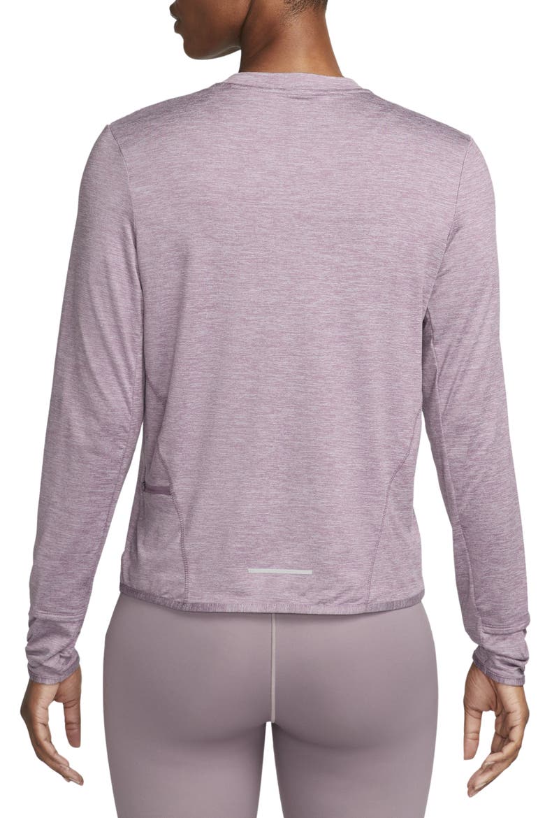 Dri-FIT Swift Element UV Running Top, Alternate, color, VIOLET DUST/ PEWTER/ HEATHER