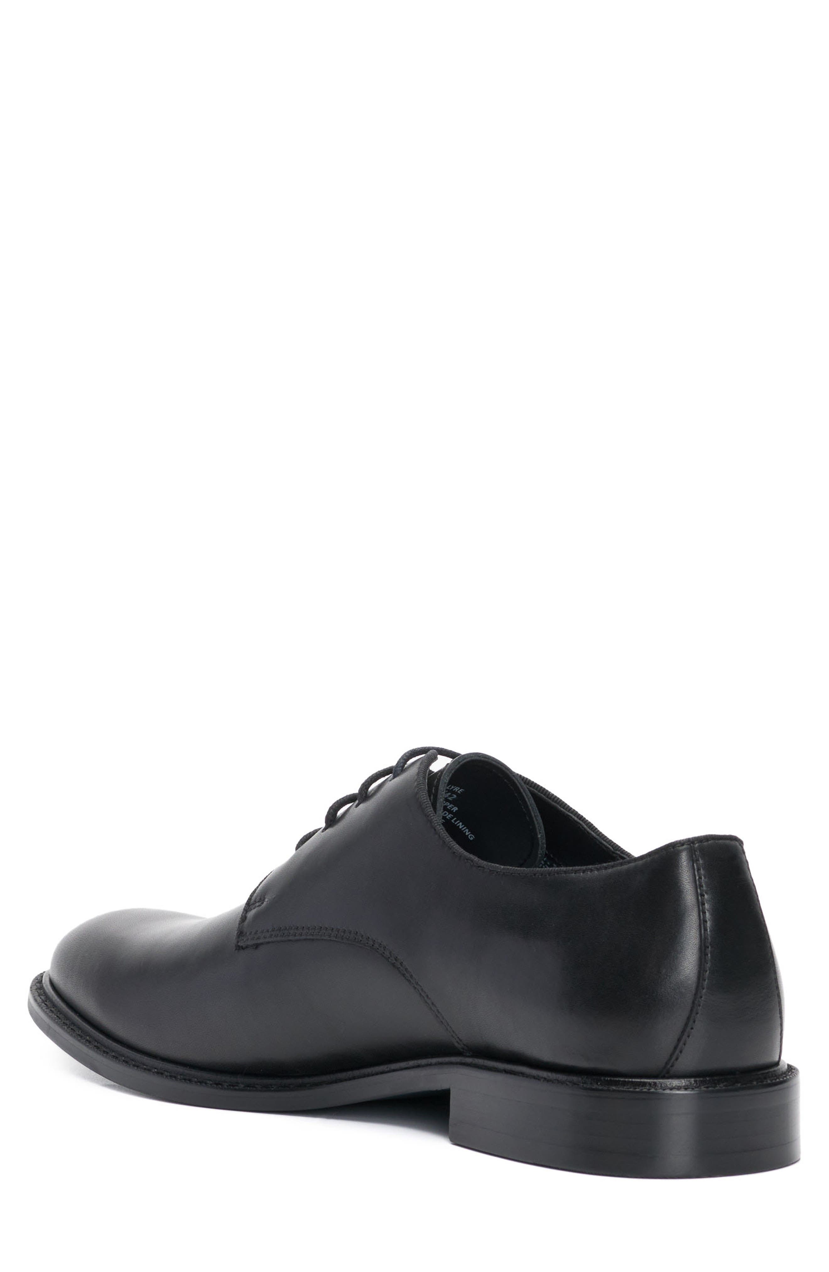 Vince Camuto Lyre Leather Derby, Alternate, color, Black/Black Shhgrg