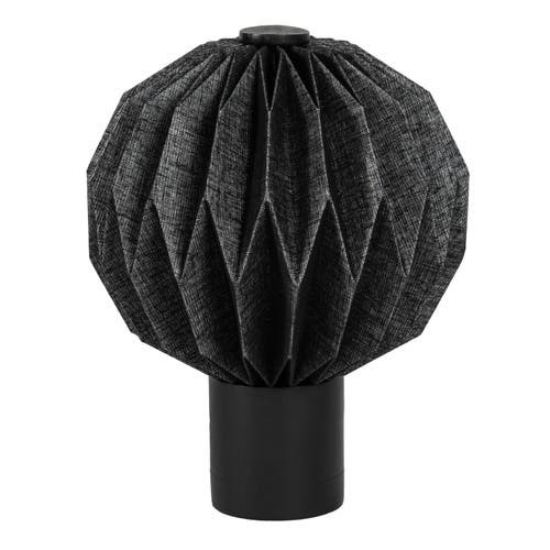 Jonathan Y Quincy 11" Modern Minimalist Paper Pleated Orb Accent Led Table Lamp In Black
