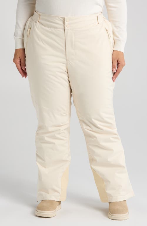 Halfdays Alessandra Insulated Water Resistant Ski Pants in Oat Milk 