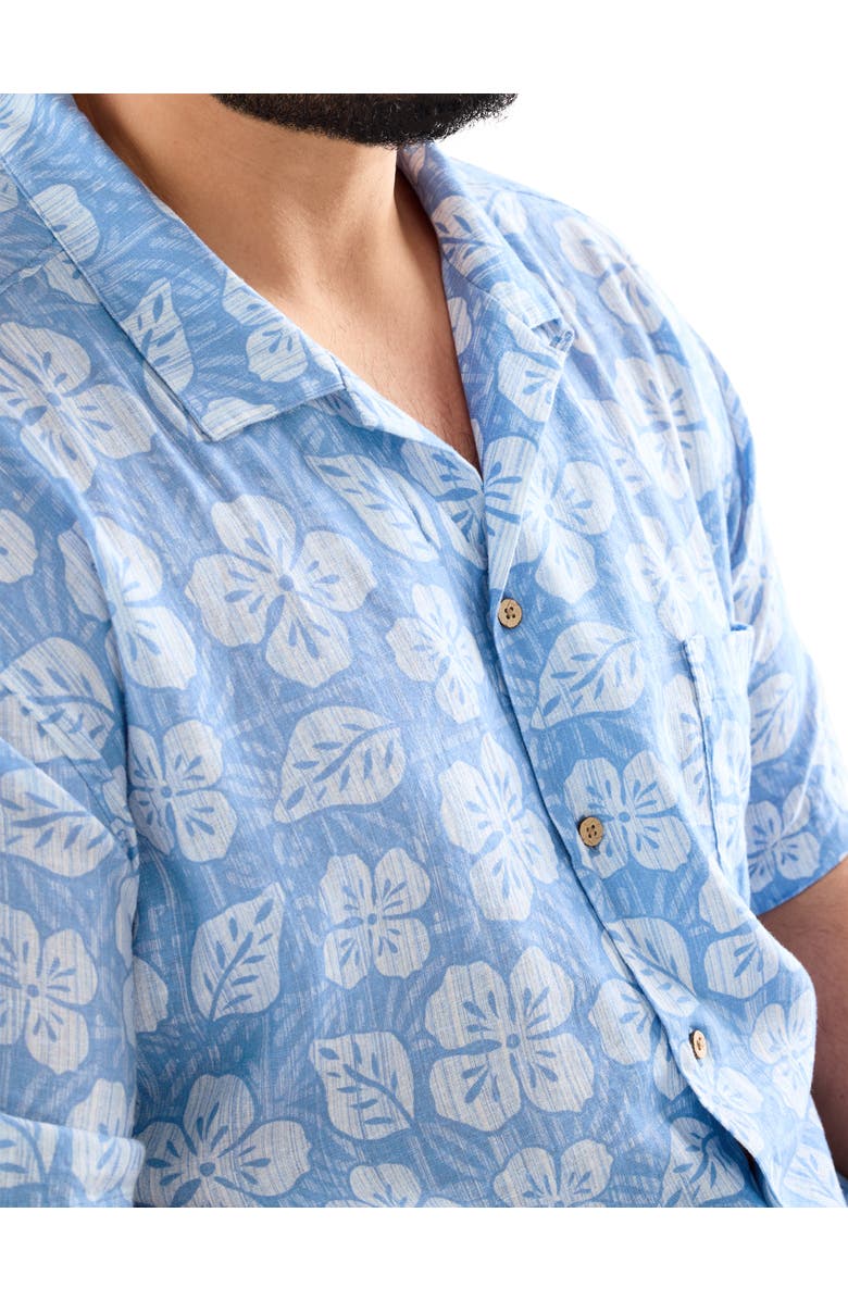 vineyard vines Big & Tall Hawaiian Punch Sport Shirt, Alternate, color, Floral Coastline